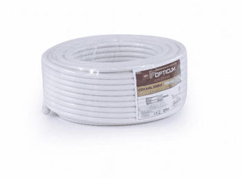 Opticum Koaxiální kabel OPTICUM RG6 AX2S-48, 25m, manžeta