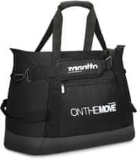 ZAGATTO Sportovní/cestovní taška, dámská unisex pánská, 50x35x28 cm, 50L, víkendová fitness taška, taška na cvičení, s nastavitelným ramenním popruhem, černá, ZG680