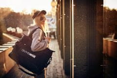 ZAGATTO Sportovní/cestovní taška, dámská unisex pánská, 50x35x28 cm, 50L, víkendová fitness taška, taška na cvičení, s nastavitelným ramenním popruhem, černá, ZG680