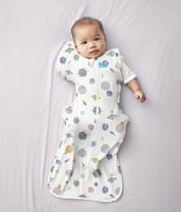 LOVE TO DREAM Swaddle UP50/50, spací pytel, velikost M, planety, 2 FÁZE, 3-6m, 6-8,5kg