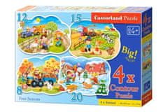 Castorland CASTORLAND Puzzle 4v1 - Roční období