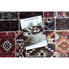eoshop ANDRE mycí kobereček 2305 orientální patchwork protiskluz - bordó / hnědá (Velikost: 160x220 cm)