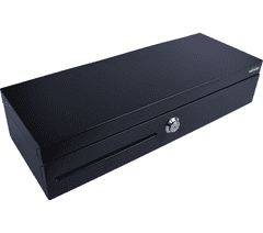 Virtuos Pokladní zásuvka flip-top FT-460C1 - s kabelem, bez zamykatelného krytu, 9-24V, černá
