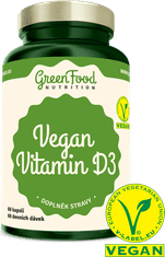 GreenFood Nutrition Vegan Vitamin D3 60 kapslí