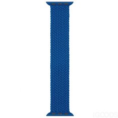FIXED Pletený navlékací řemínek L Modrá 45mm