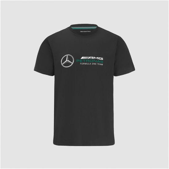 Mercedes-Benz triko AMG Petronas F1 dětské černo-bílo-tyrkysovo-šedé