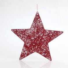 Eurolamp SA Závěsná hvězda, červená, 45 cm