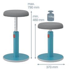 Leitz Ergonomická balanční židle ERGO Cosy Stool klidná modrá