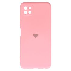 Vennus  Silikonové pouzdro se srdcem pro Samsung Galaxy A22 5G design 1 růžové