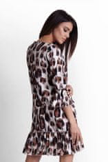 Ivon Dámské šaty Dorita leopard 38