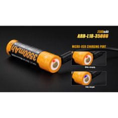 Fenix Baterie 18650 3500 mAh (Li-ion) USB - nabijecí, 1 ks