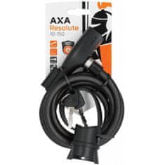AXA Zámek Resolute 150/10 - lankový, na klíč, černá