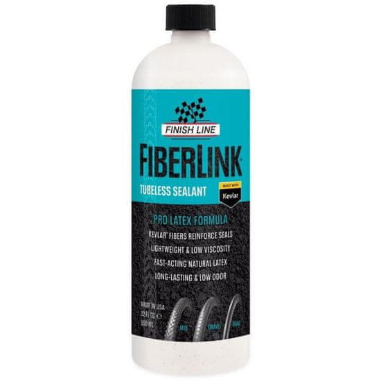 FINISH LINE FiberLink Tubeless Sealant Pro Latex - 1000 ml, láhev, do bezdušových plášťů