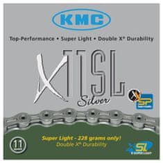 KMC Řetěz X-11 SL - balený, stříbrný (11s)