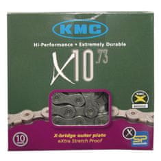 KMC Řetěz X-10.73 - balený, šedá (10s)