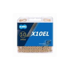 KMC Řetěz X10EL - balený, zlatá, 114 článků (10s)