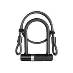 AXA Zámek Newton Mini 150/14 + kabel 100/8 - klíč, černá
