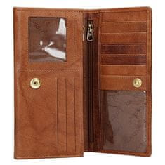 Lagen Dámská kožená peněženka PWL-388 Cognac
