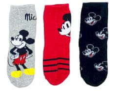 Eplusm Chlapecké vysoké ponožky Happy Mickey Mouse 3 ks 31–34 Vícebarevná