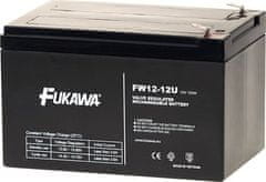 Fukawa olověná baterie FW 12-12 U do UPS APC/ AEG/ EATON/ Powerware/ 12V/ 12Ah/ životnost 5 let/ Faston F2-6,3mm