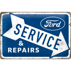 NOSTALGIC-ART Retro cedule 200x300 Ford Servis and Repairs