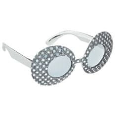 Amscan Brýle stříbrné třpytky