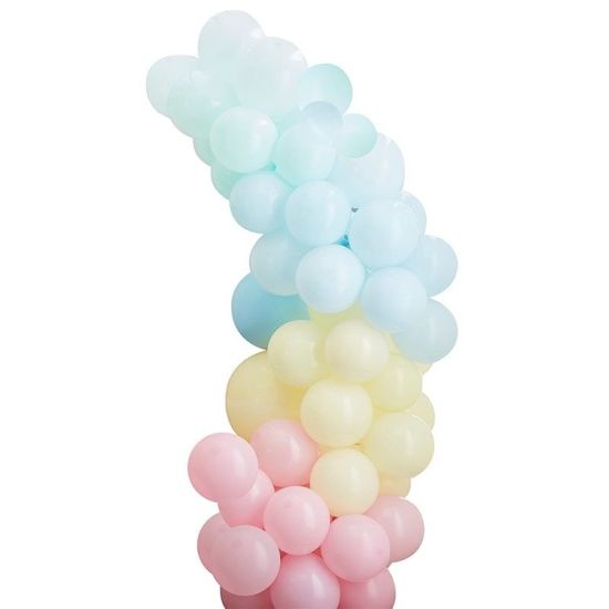 MojeParty Sada balónků na balónkový oblouk pastel mix 75 ks