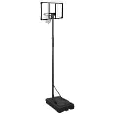Greatstore Basketbalový koš s průhlednou deskou 280–350 cm polykarbonát