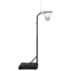 Greatstore Basketbalový koš bílý 282–352 cm polyethylen