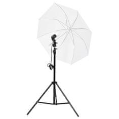 Vidaxl Sada studiových světel se stativy a deštníky