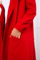 Kesi Dámský oversize kardigan s kapucí Seem červená univerzální