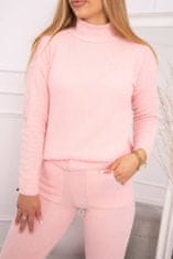 Kesi Dámská dvoudílná sada svetru a kalhot ala alpaka Essential pudrová růžová univerzální