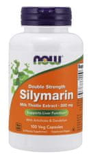 NOW Foods Double Strength Silymarin milk thistle extract (extrakt z ostropestřce s artyčokem a pampeliškou), 300 mg, 100 rostlinných kapslí