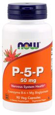 NOW Foods Vitamin B6 P-5-P, 50mg, (vitamin v aktivní formě), 90 kapslí