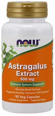 NOW Foods Astragalus Extrakt (Kozinec), 500 mg, 90 veg. kapslí