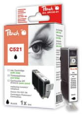 Peach PEACH Canon C521, black XL,s čipem,CLI-521bk, iP3600