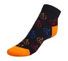 Bellatex Ponožky nízké Kolo 12 - 39-42 - černá, oranžová