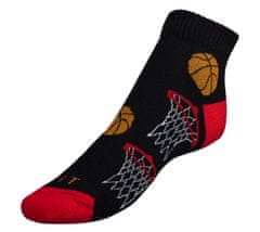 Bellatex Ponožky nízké Basketbal - 39-42 - černá, červená