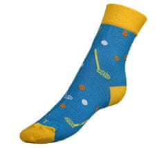 Bellatex Ponožky Florbal - 39-42 - modrá, žlutá