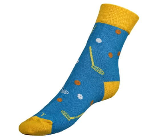Bellatex Ponožky Florbal - 35-38 - modrá, žlutá