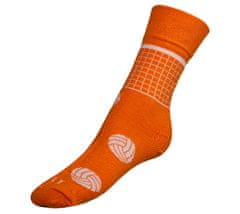 Bellatex Ponožky Volejbal - 39-42 - oranžová, bílá