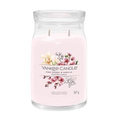 Yankee Candle Aromatická svíčka Signature sklo velké Pink Cherry & Vanilla 567 g
