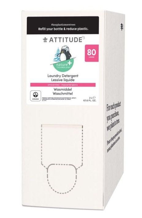 Levně Attitude Prací gel pro děti bez vůně - náhradní kanystr 2 l