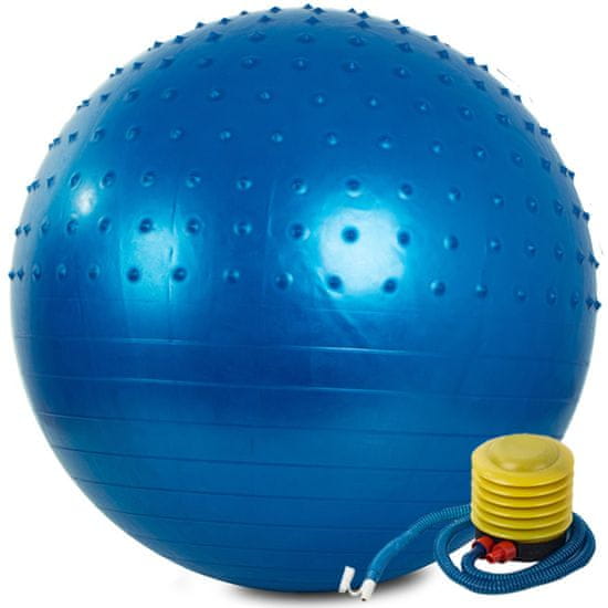 Iso Trade Gymnastický míč na cvičení + pumpa 70cm | modrý