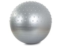 Iso Trade Gymnastický míč na cvičení + pumpa 70cm | šedá
