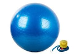Iso Trade Gymnastický míč s pumpou 75cm | modrý