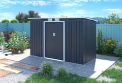 IWHOME Zahradní domek ZEUS 2B 3,16 m² antracit + podlahová konstrukce ZEUS 2B IWH-10230006 + IWH-10240006