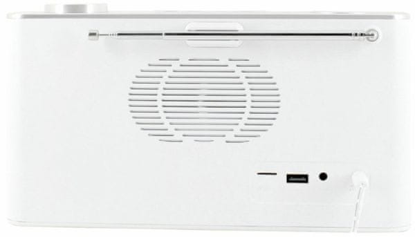  moderní radiopřijímač soundmaster dab700we Bluetooth dab fm rádio síťové napájení nebo baterie fajn zvuk micro sd slot usb port handsfree funkce