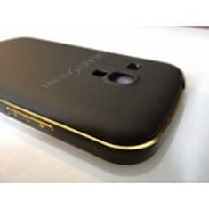 OEM Samsung Galaxy S3 mini - Černý zadní kryt baterie s hliníkovým rámečkem