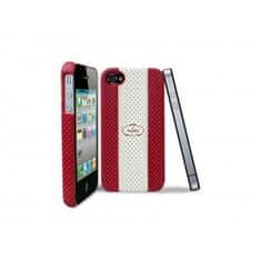 Puro Zadní kryt na iPhone 4/4S - Puro Golf Cover, bílá/červená